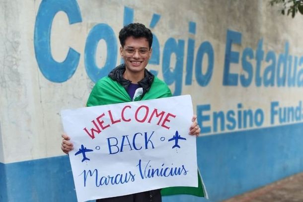 O estudante de Ivaté, Marcus Vinicius Queiroz Miranda, de 15 anos, retornou do intercâmbio do programa ‘Ganhando o Mundo’, na Nova Zelândia