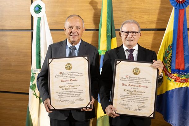 C&acirc;mara de Umuarama homenageia pioneiros do setor imobili&aacute;rio com honraria m&aacute;xima