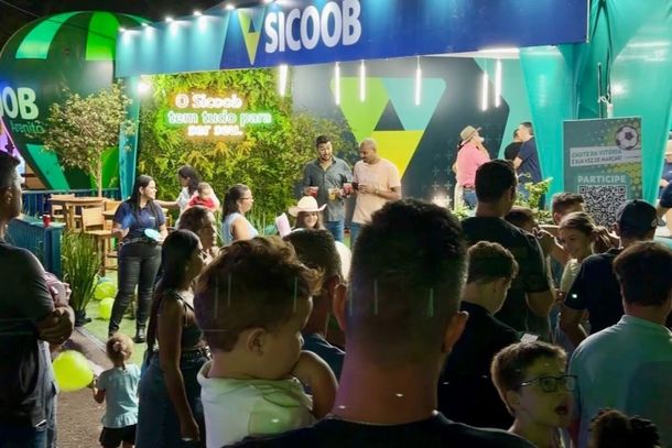 O Sicoob Arenito mais uma vez marcou presen&ccedil;a ao evento, com estande estruturado para receber cooperados e visitantes
