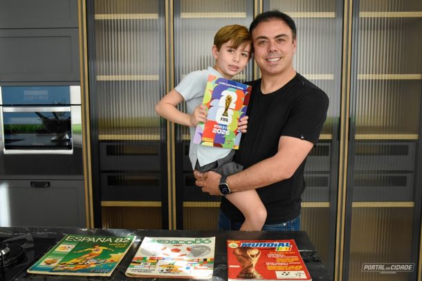 Luiz Fernando e o filho, Mateus, curtem juntos o hobbie do colecionismo