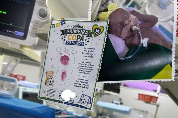 Profissionais de sa&uacute;de decoraram ala com as cores do Brasil e distribu&iacute;ram cart&otilde;es personalizados para celebrar o primeiro mundial dos pacientes