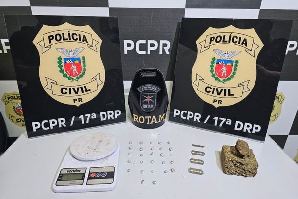 O homem, a adolescente, os entorpecentes, objetos apreendidos e o autom&oacute;vel foram encaminhados &agrave; unidade policial para os procedimentos
