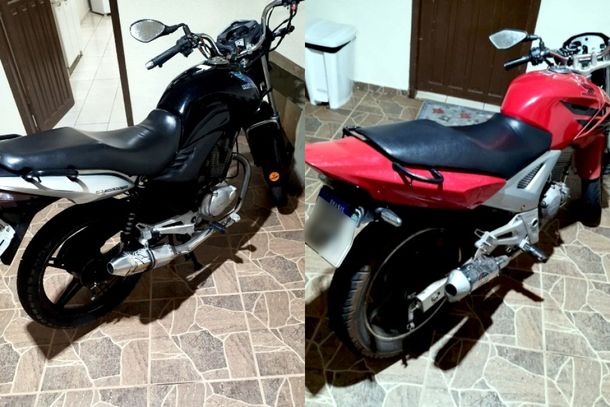 Motos irregulares retidas foram encaminhadas ao destacamento da PM