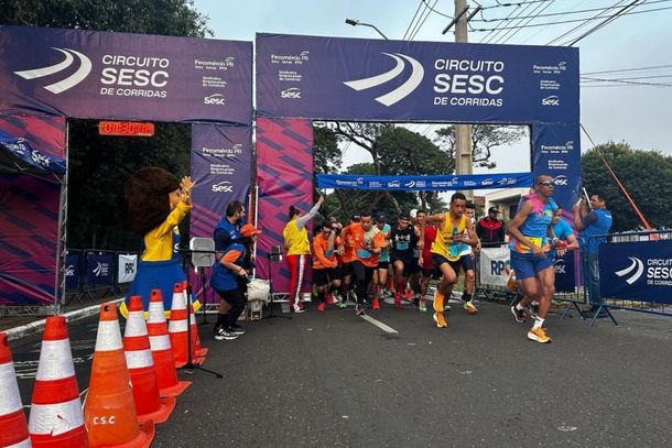 A prova de corrida tem in&iacute;cio previsto para as 7h25, enquanto a caminhada larga &agrave;s 8h30