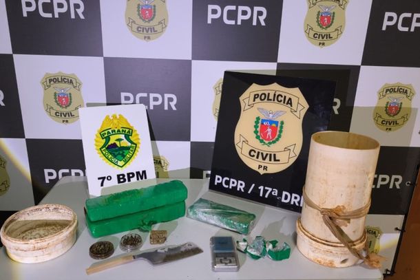 O homem foi encaminhado &agrave; 17&ordf; Delegacia Regional de Pol&iacute;cia de Cruzeiro do Oeste, onde foi formalmente autuado e permanece &agrave; disposi&ccedil;&atilde;o da Justi&ccedil;a