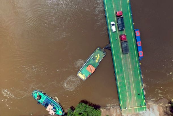 A opera&ccedil;&atilde;o da balsa utilizada como travessia provis&oacute;ria  ter&aacute; novos hor&aacute;rios