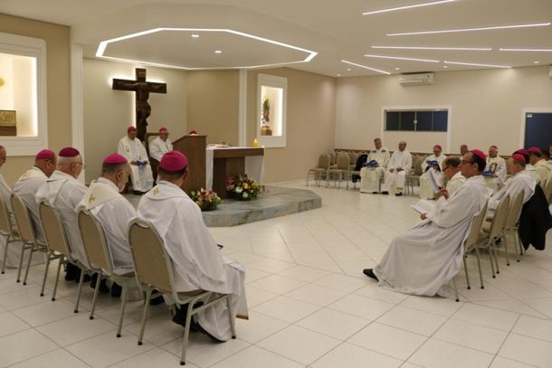 O encontro reuniu os bispos do Regional Sul 2 da CNBB, na Casa de L&iacute;deres Nossa Senhora de Guadalupe, em Guarapuava