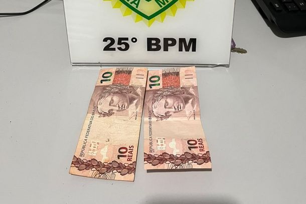 PM recuperou parte  do dinheiro roubado do caixa da sorveteria