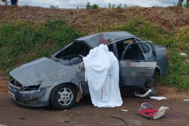 As tr&ecirc;s passageiras que estavam no ve&iacute;culo ficaram feridas e foram encaminhadas ao Hospital de Francisco Alves