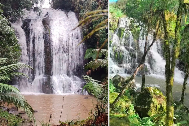 Algumas das cachoeiras em Nova Gal&iacute;cia.