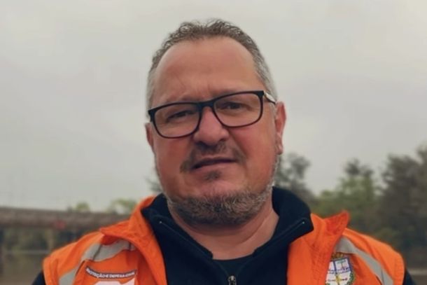 Coordenador da Defesa Civil de Porto Uni&atilde;o,  Luciano Bona.