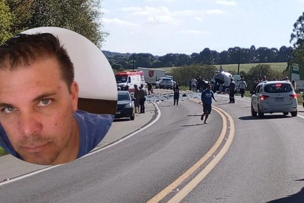 Identificado motorista que morreu em grave acidente na BR-476, na Vargem Grande