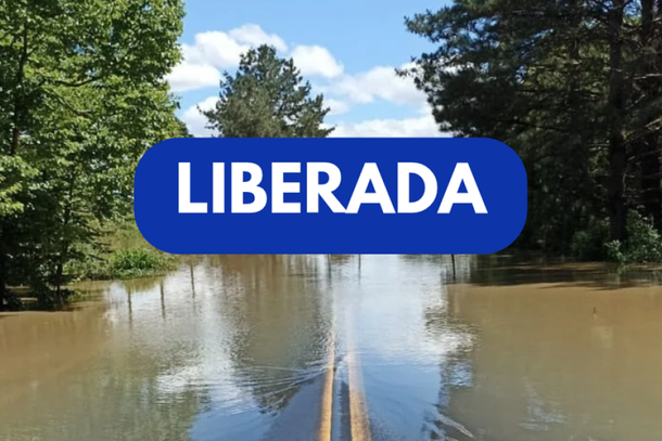 BR-153 &eacute; liberada ap&oacute;s alagamento em Rebou&ccedil;as