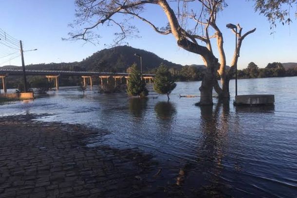 Chuva pode elevar n&iacute;vel do rio Igua&ccedil;u a mais de 7 metros em Uni&atilde;o da Vit&oacute;ria