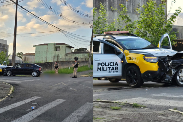 Motorista com sinais de embriaguez invade contram&atilde;o e colide com viatura da PM