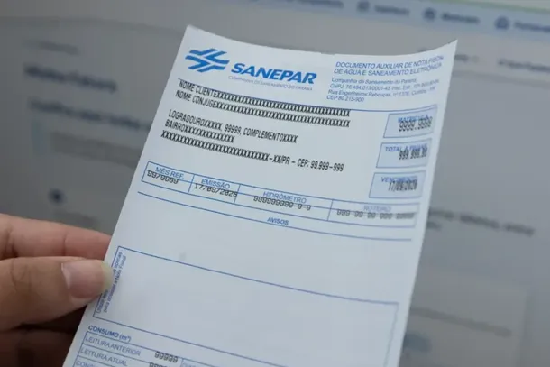 Sanepar aplica desconto autom&aacute;tico na tarifa e lan&ccedil;a fatura mais clara e moderna
