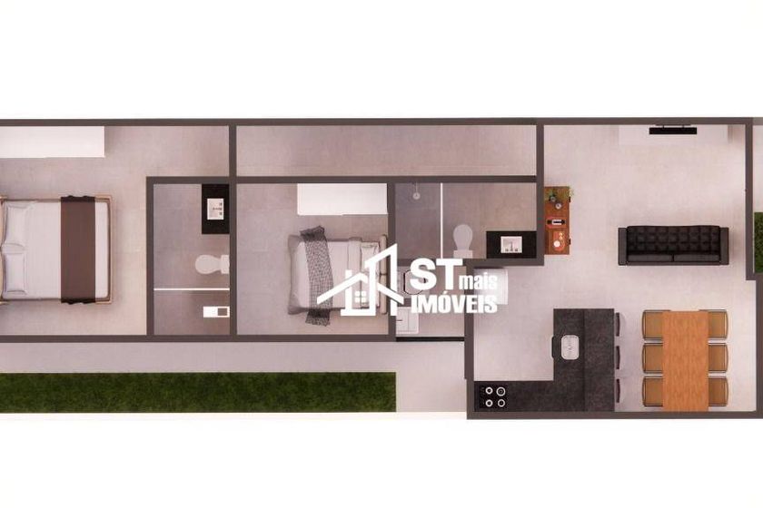 Casa &agrave; venda - 77m&sup2; - Jo&atilde;o Teixeira Filho