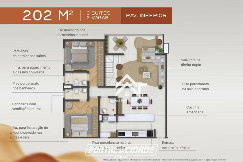 Apartamento &agrave; venda - 128m&sup2; - Centro