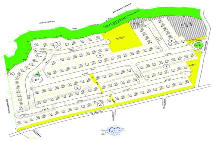 Terreno &agrave; venda - 607m&sup2; - Residencial Granville