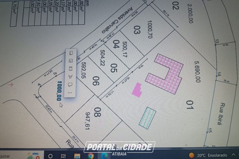 Terreno &agrave; venda - 500m&sup2; - VIT&Oacute;RIA R&Eacute;GIA