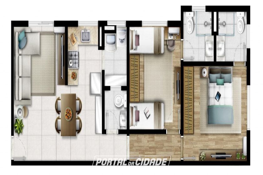 Apartamento &agrave; venda - 70m&sup2; - Vila Giglio
