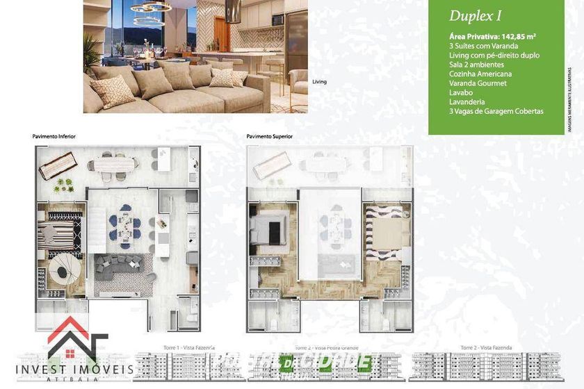 Apartamento &agrave; venda - 74m&sup2; - Nova Gard&ecirc;nia
