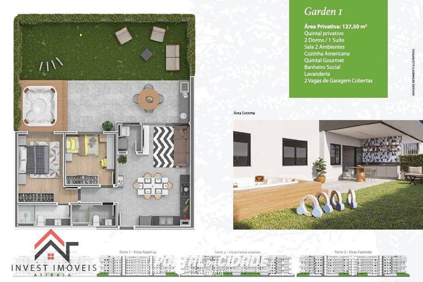 Apartamento &agrave; venda - 74m&sup2; - Nova Gard&ecirc;nia