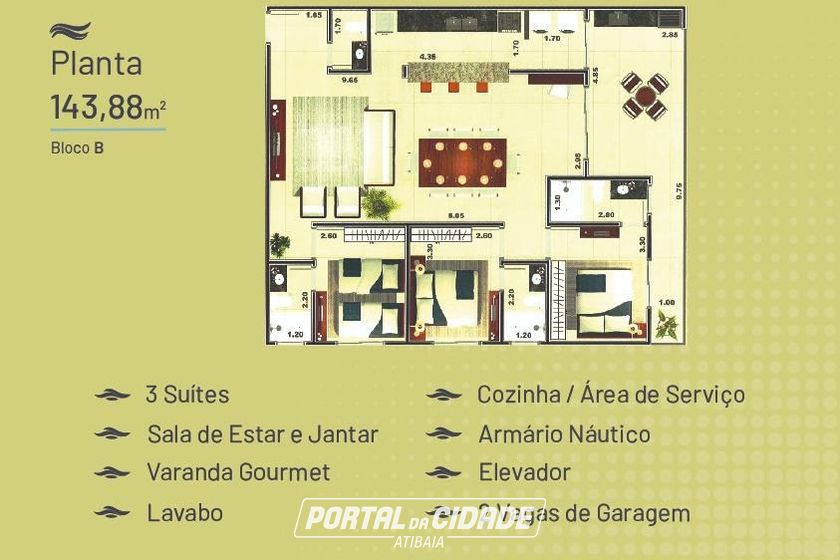 Apartamento &agrave; venda - 143m&sup2; - ITAGUA