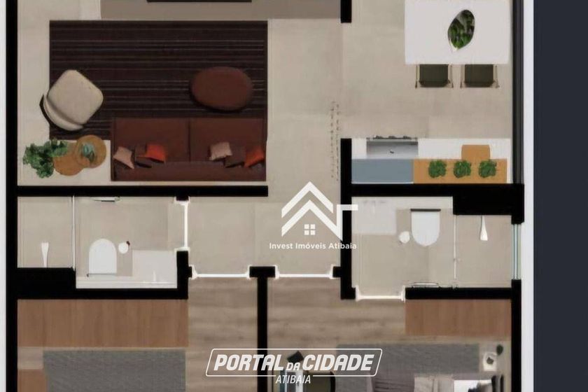Apartamento &agrave; venda - 64m&sup2; - Centro
