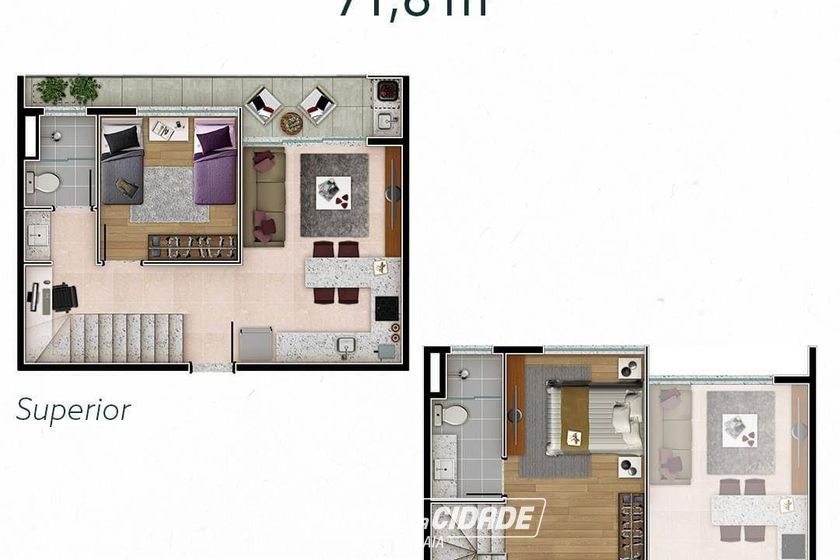 Apartamento &agrave; venda - 45m&sup2; - Alvin&oacute;polis