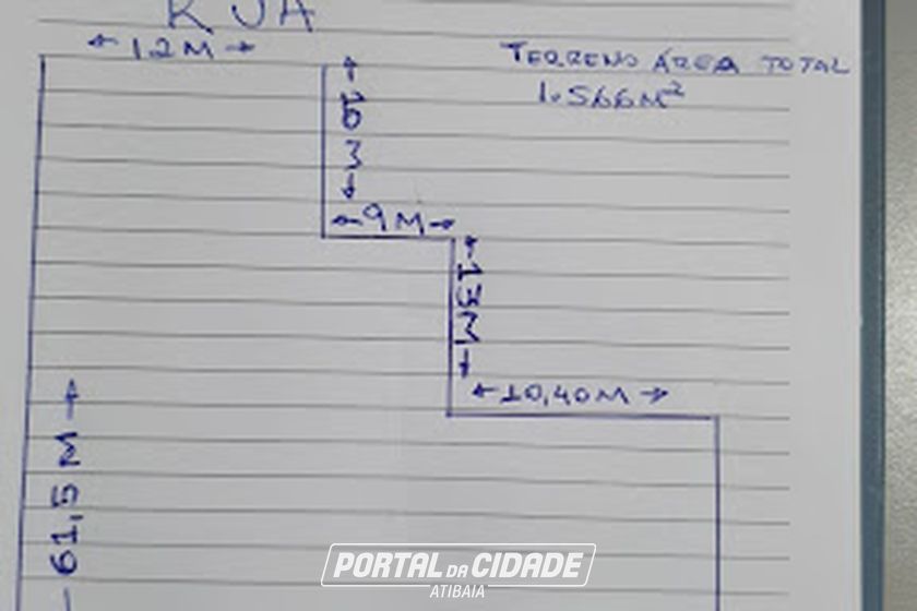 Terreno &agrave; venda - 1566m&sup2; - Centro