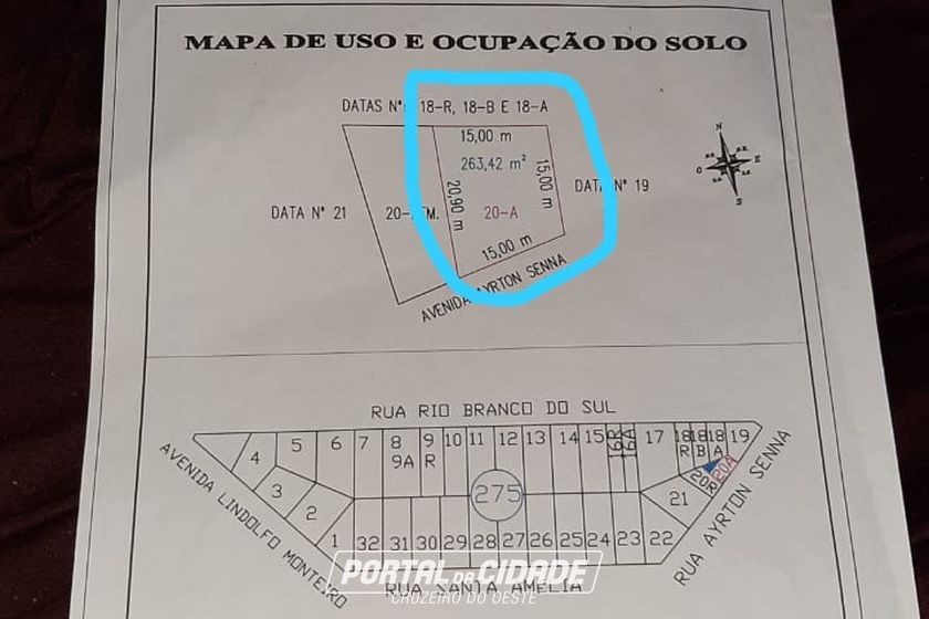 Terreno &agrave; venda - 263m&sup2; - Sul brasileira