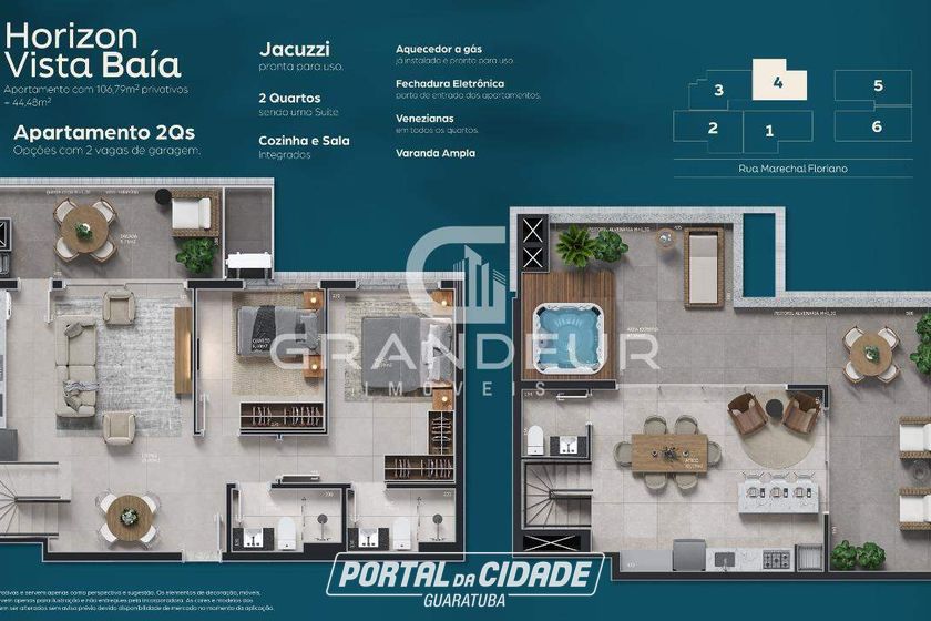 Apartamento &agrave; venda - 74m&sup2; - Centro
