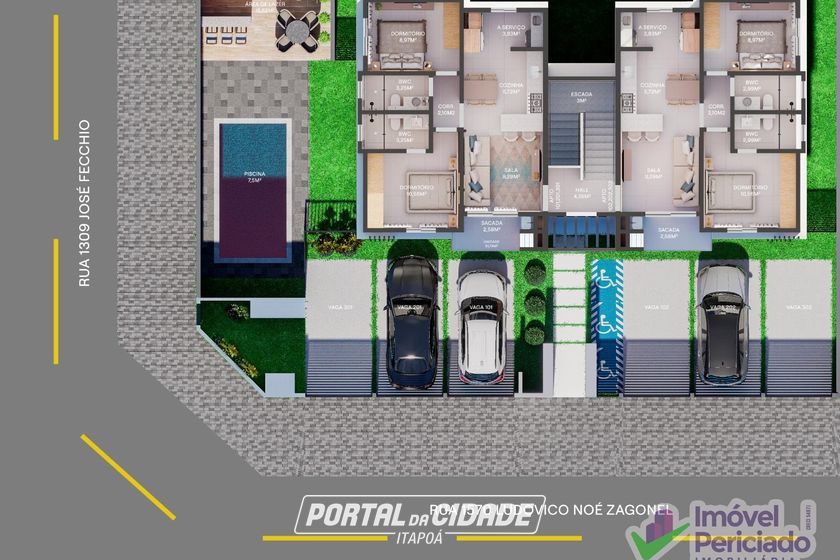 Apartamento &agrave; venda - 60m&sup2; - Centro