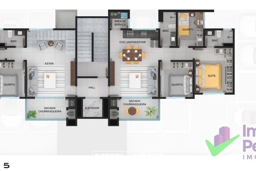Apartamento &agrave; venda - 75m&sup2; - Itapema do Norte