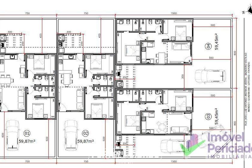 Casa &agrave; venda - 59m&sup2; - Barra do Sa&iacute;