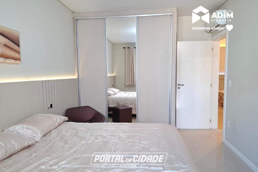 Apartamento para alugar - 123m&sup2; - Meia Praia