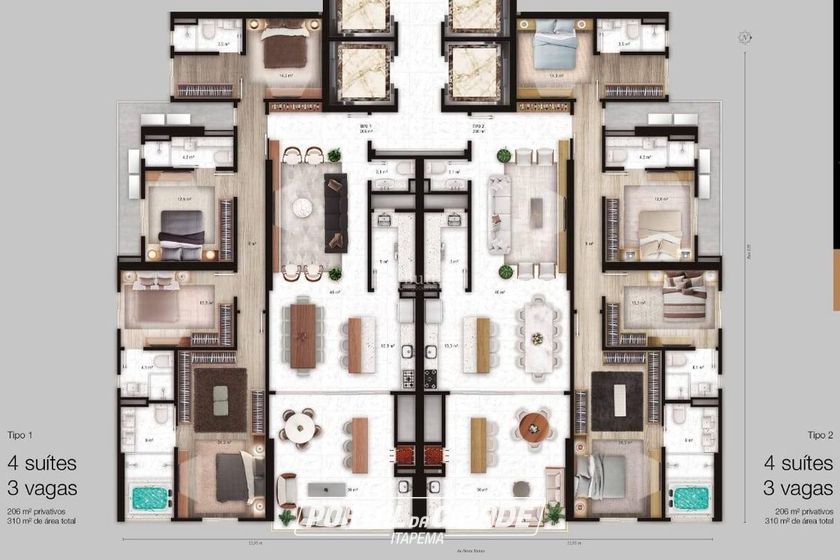 Apartamento &agrave; venda - Centro