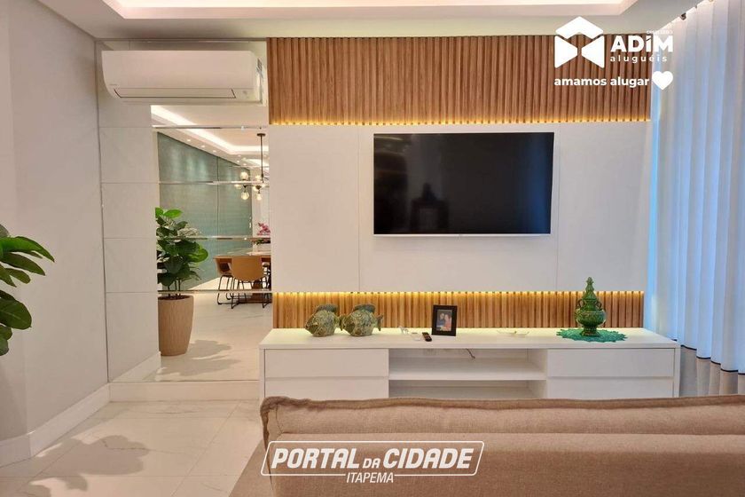 Apartamento para alugar - 132m&sup2; - Meia Praia