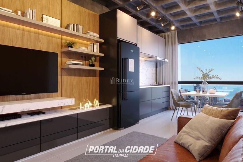 Apartamento &agrave; venda - 60m&sup2; - Meia Praia