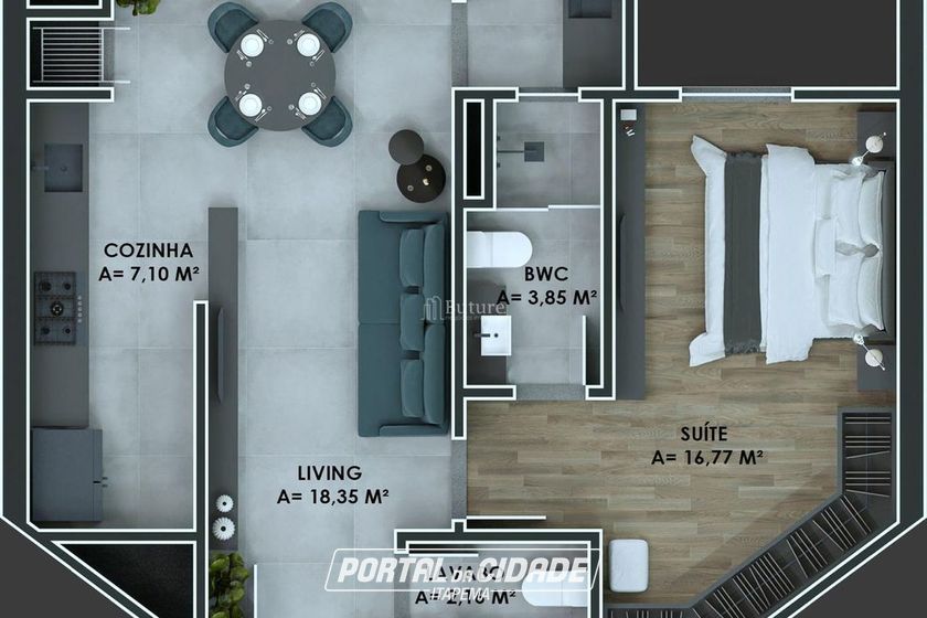 Apartamento &agrave; venda - 71m&sup2; - Balne&aacute;rio Perequ&ecirc;