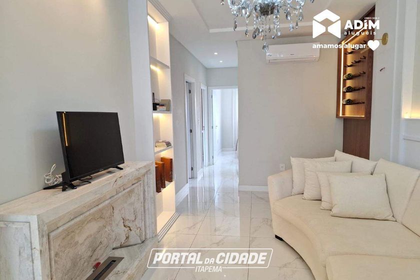 Apartamento para alugar - 93m&sup2; - Meia Praia