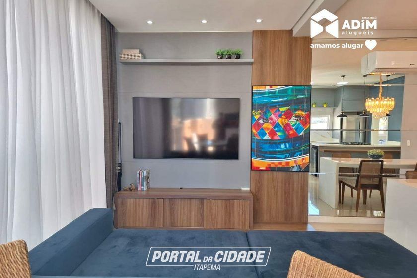 Apartamento para alugar - 125m&sup2; - Meia Praia