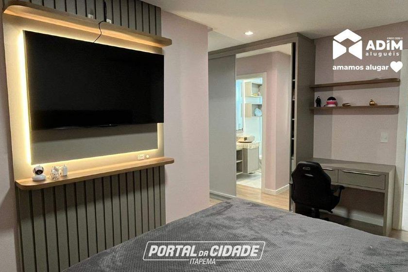 Apartamento para alugar - 200m&sup2; - Meia Praia
