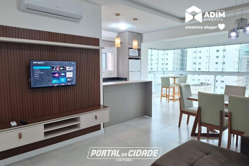Apartamento para alugar - 119m&sup2; - Meia Praia