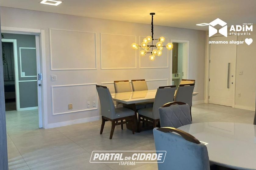 Apartamento para alugar - 200m&sup2; - Meia Praia