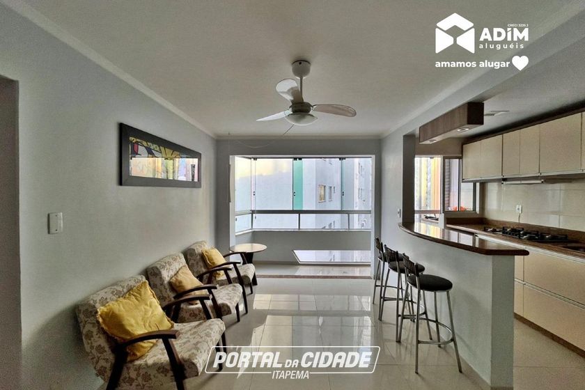 Apartamento para alugar - 62m&sup2; - Centro