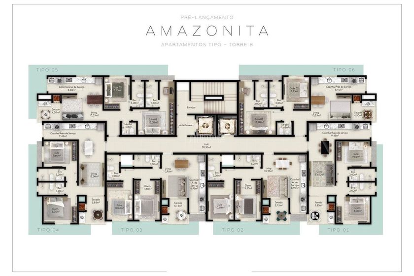 Apartamento &agrave; venda - 62m&sup2; - Morretes