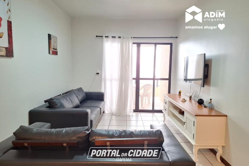 Apartamento para alugar - 134m&sup2; - Meia Praia