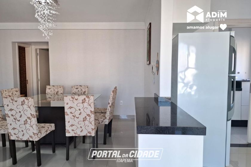 Apartamento para alugar - 135m&sup2; - Meia Praia